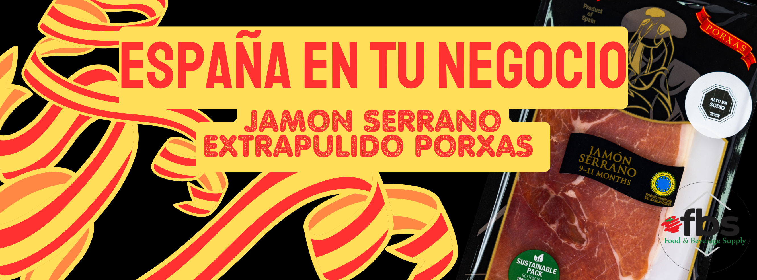 JAMON SERRANO LAMINADO PORXAS